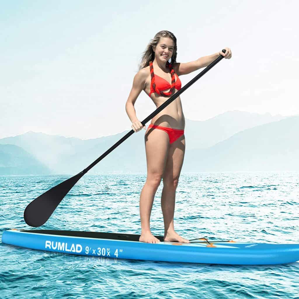 Rumlad Inflatable Stand Up Paddle Board 4 Inches Thick with One-Way Sup
