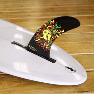 KONA SURF CO. Classic Single Center Fin for Longboard, Surfboard and Paddleboard