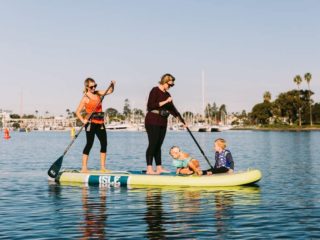 ISLE Megalodon | 12' & 15' Inflatable Stand Up Paddle Board | 8” Thick iSUP and Bundle Accessory Pack | Durable and Lightweight | Stable Wide Stance | Up to 1,050 lbs Capacity