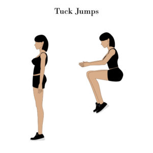 Tuck jumps exercise
